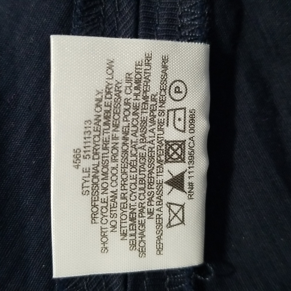 Tory Burch Navy Blue Ruffle Hem Cargo Skirt Size 12 - Picture 7 of 16